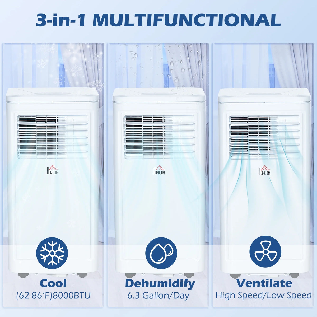 10000 BTU Portable Air Conditioner Evaporative Cooler P473