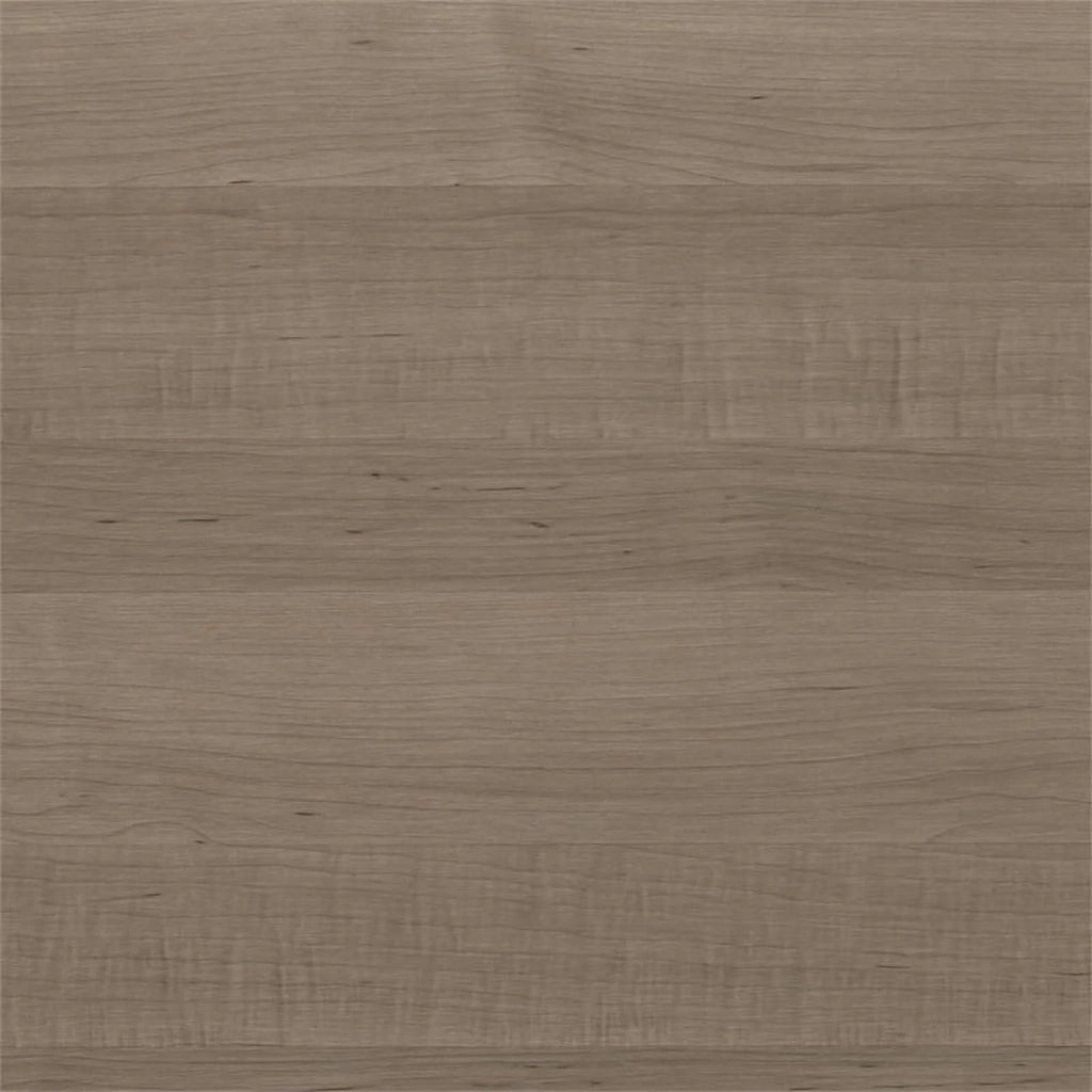 Ash Gray Engineered Wood Sit to Stand L Desk with Hutch A981083
