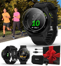 Black GPS Running Watch with Heart Rate Monitor I72535