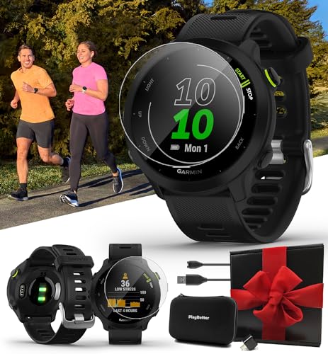 Black GPS Running Watch with Heart Rate Monitor I72535