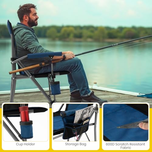 Folding Camping Chair with Cup Holder and Carry Bag U625377