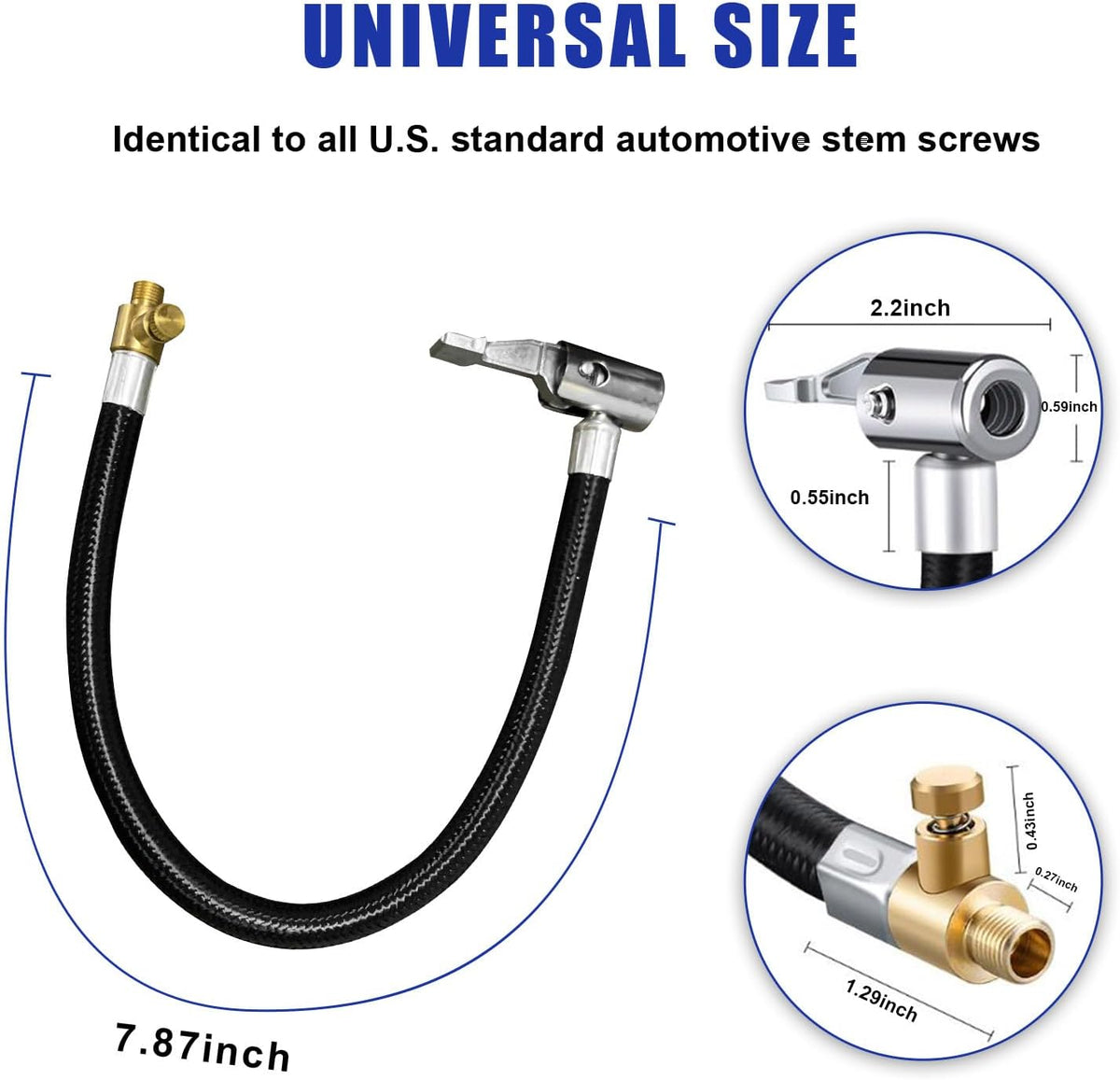 Lock On Air Chuck with 7.9'' Hose O68442