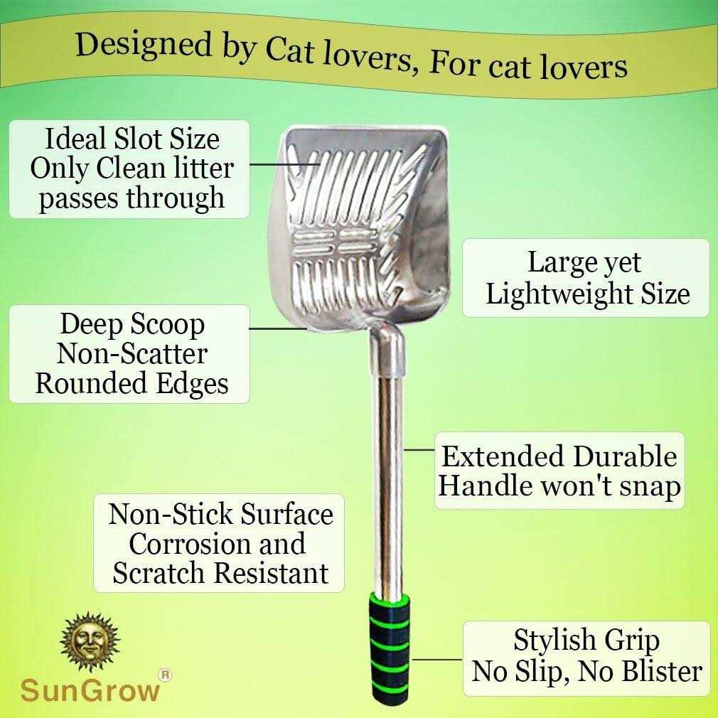Cat Long Handle Metal Scoop B650484