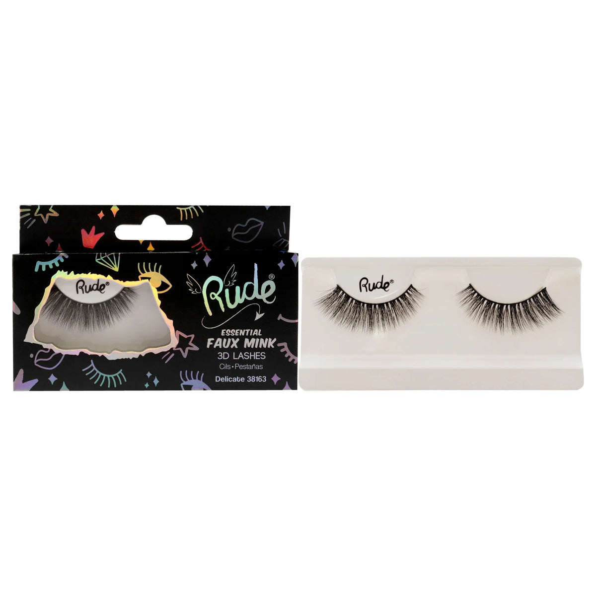 1 Pc Pair Faux Mink 3D Lashes N24569