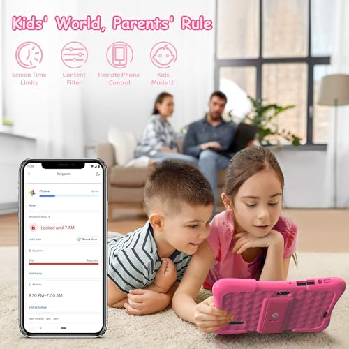 10 inch Android Tablet with 32GB Storage – Pink Z650698