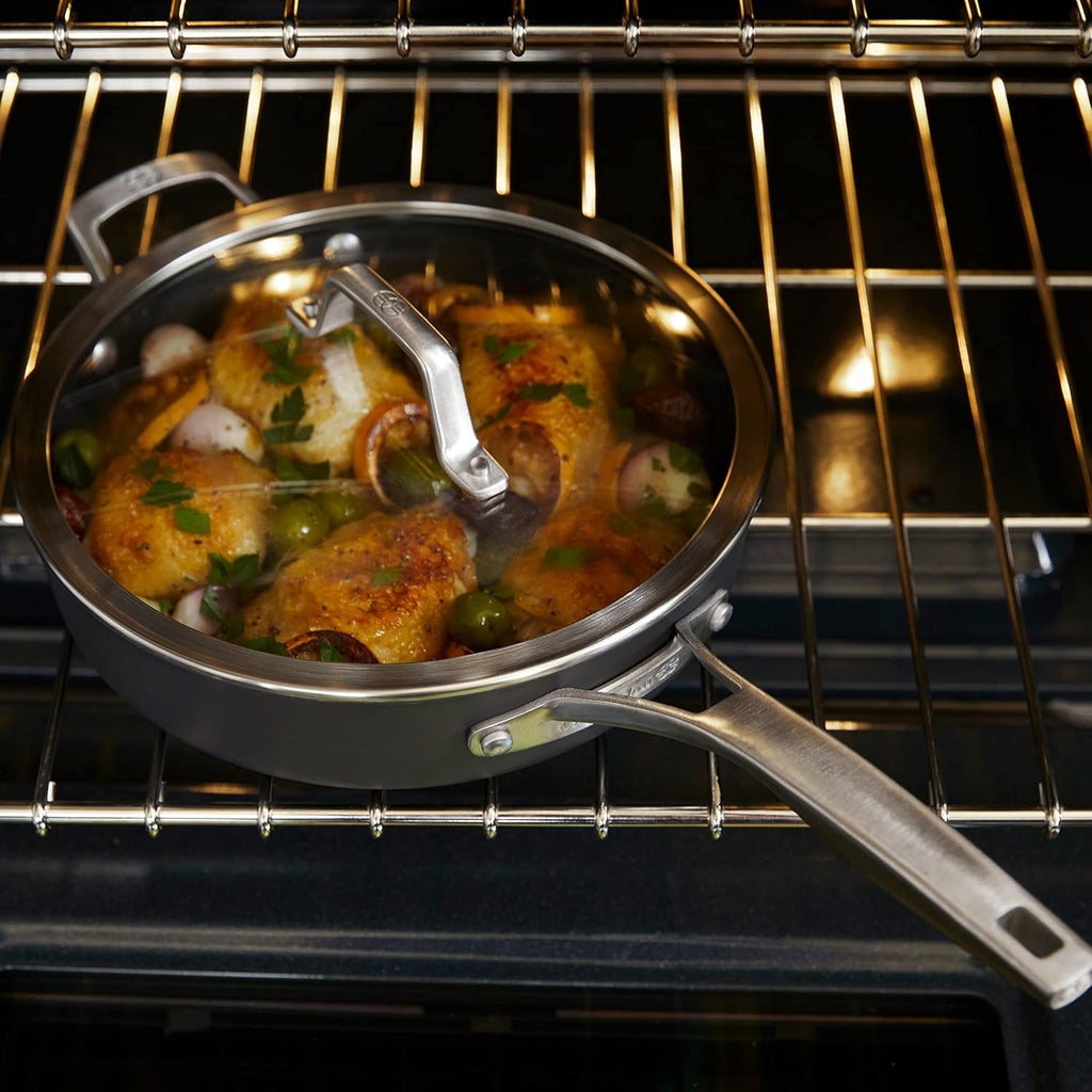 12-Inch Hard-Anodized Nonstick Frying Pan with Lid U355
