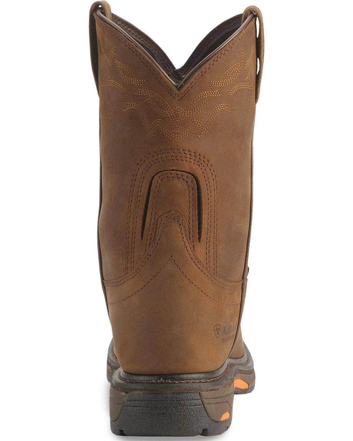Brown Pull-On Work Boots T70846