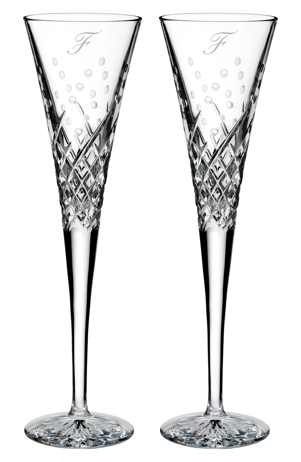 Set of 2 Toasting Flutes Y818