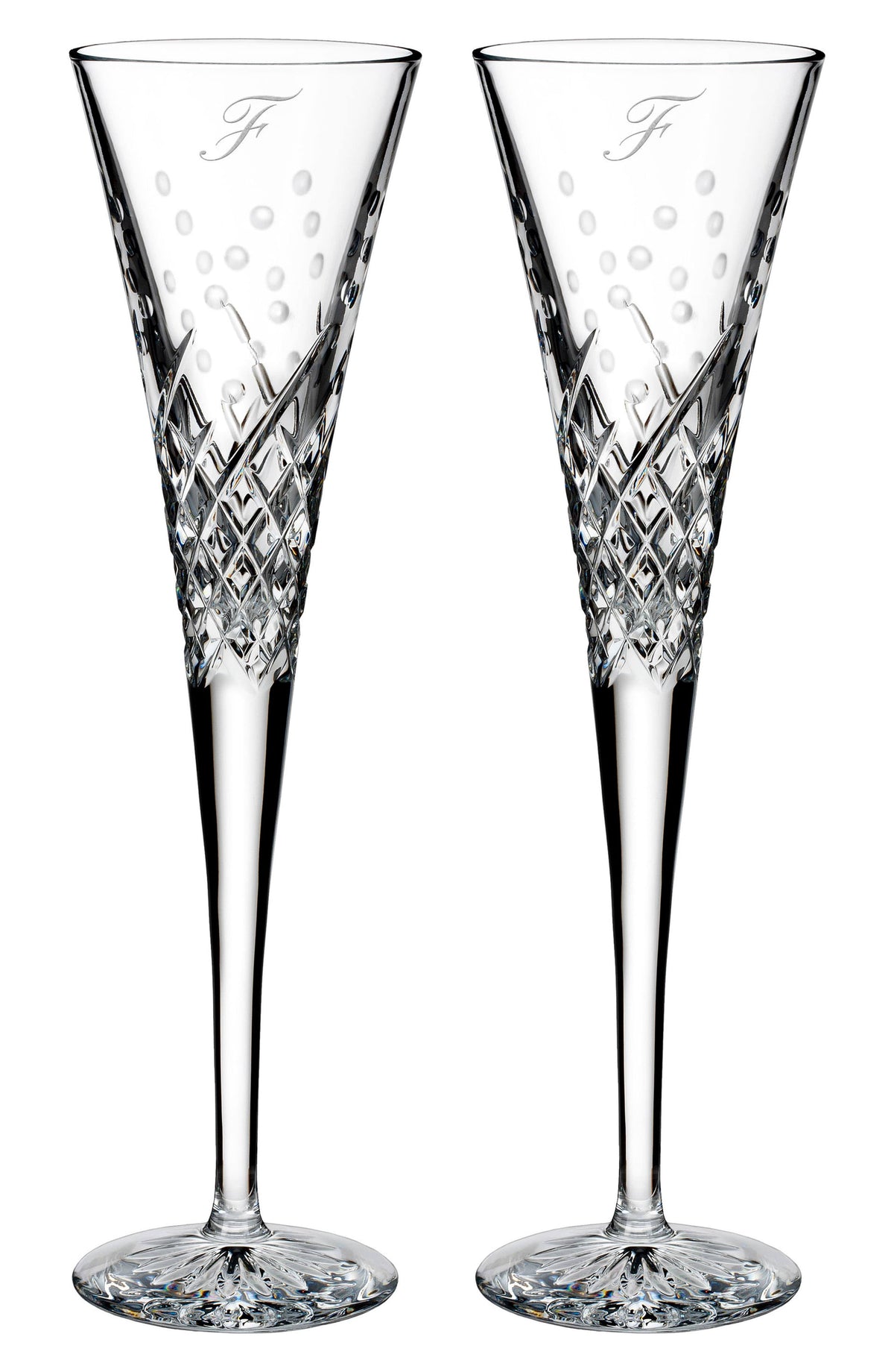 Set of 2 Toasting Flutes Y818