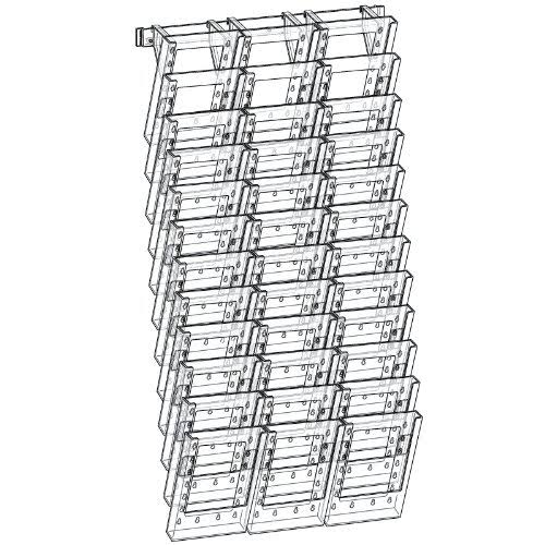 36-Pocket Bifold Wall Mount Display A909