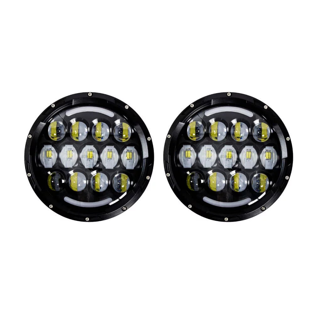 7" LED Light with Black Face A599