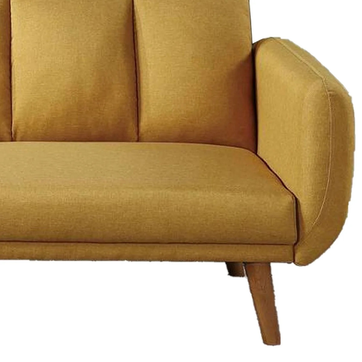 Adjustable Upholstered Sofa with Track Armrests and Angled Legs C8166