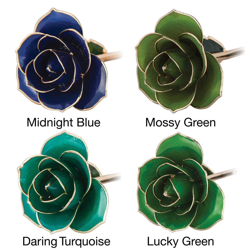 24K Gold Dipped Laquered Rose Q944
