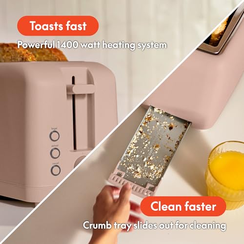2 Slice Slim Toaster, 900 Watt, Oatmilk C5075