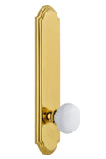 Polished Brass Tall Plate Privacy Knob J6611