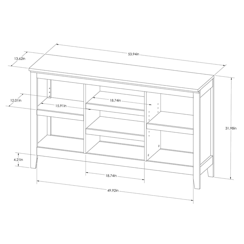 32x22 Espresso Bookcase with Adjustable Shelves O75765