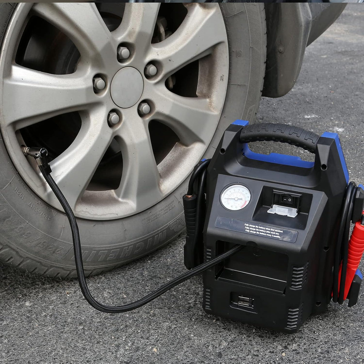 900 Peak/400 Instant Amps Portable Power Station Jump Starter with Air Compressor C930