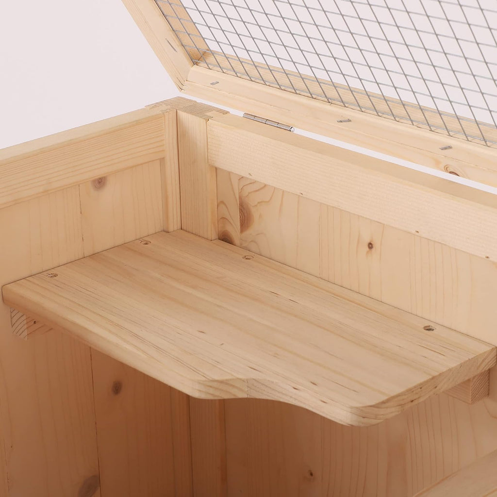 5-Tier Wooden Hamster Cage with Openable Top and Front Door O509