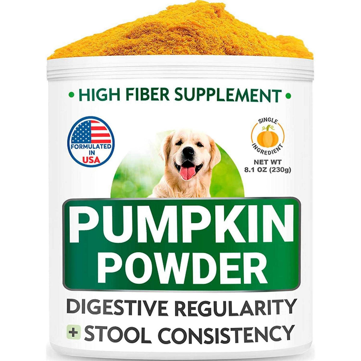 Pumpkin Powdered Fiber Supplement for Dogs 8.1oz N186505