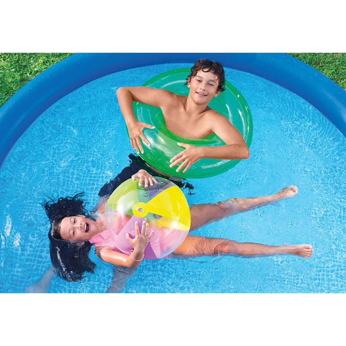 8ft x 30in Round Inflatable Above Ground Swimming Pool Q659734