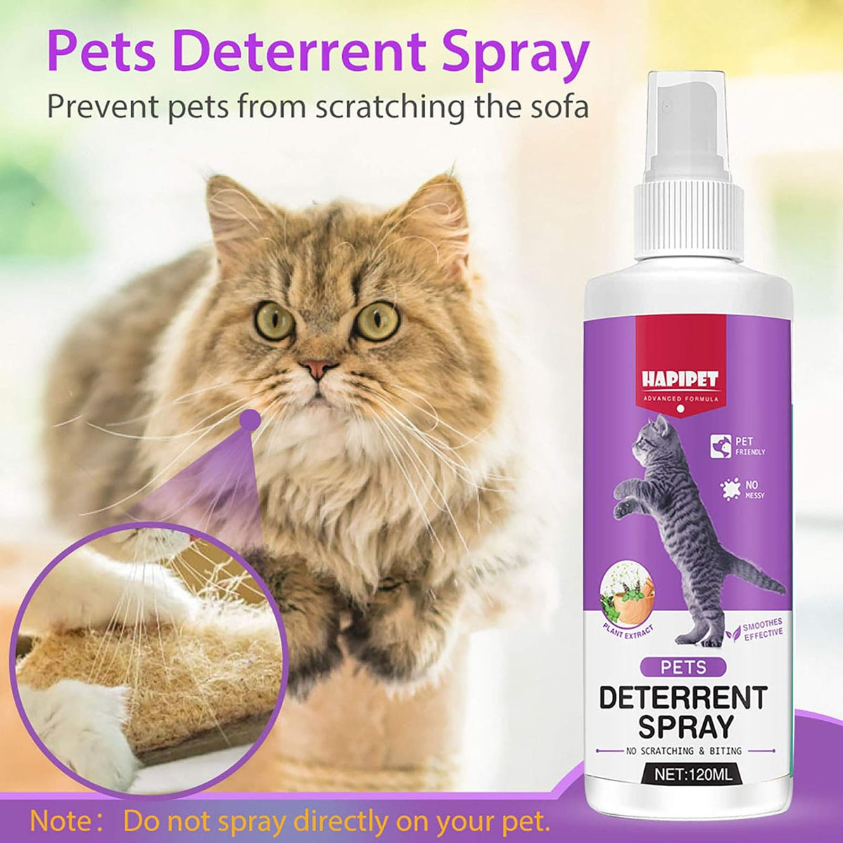 120ML Natural Cat Deterrent Spray V940820