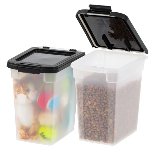 Airtight Pet Food Storage Container, 10 lbs, Translucent, BPA Free B5668