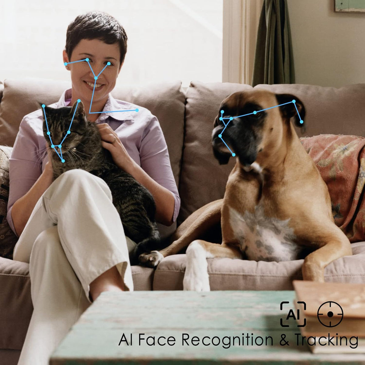 1080P HD Pet Camera Robot with Night Vision I2343