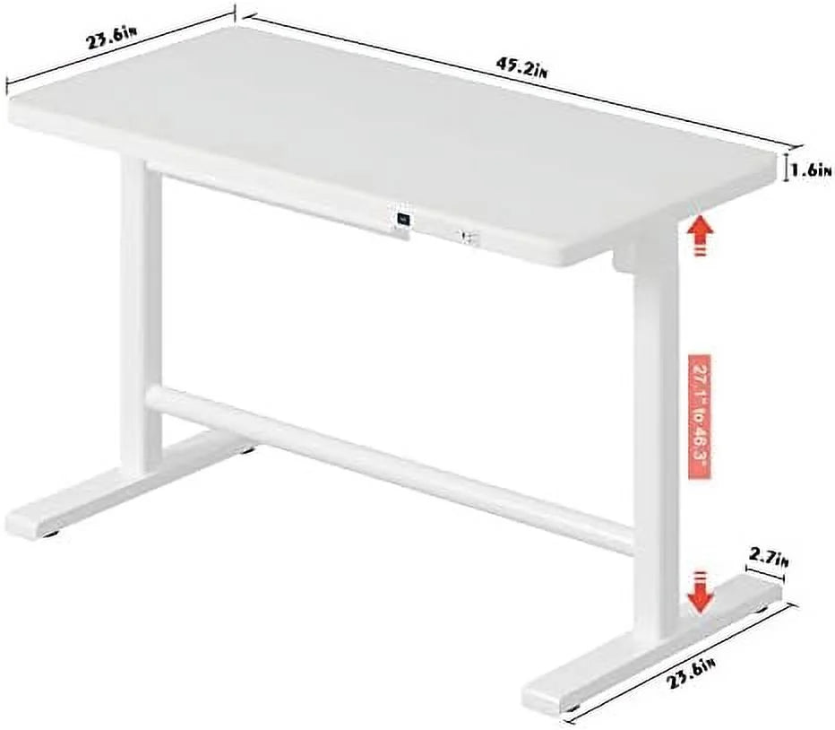 Electric Height Adjustable Standing Desk with Glass Top Z362101
