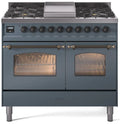 Blue Grey Dual Fuel Propane Gas Range Q6770