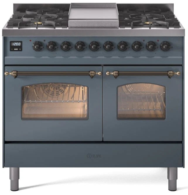 Blue Grey Dual Fuel Propane Gas Range Q6770