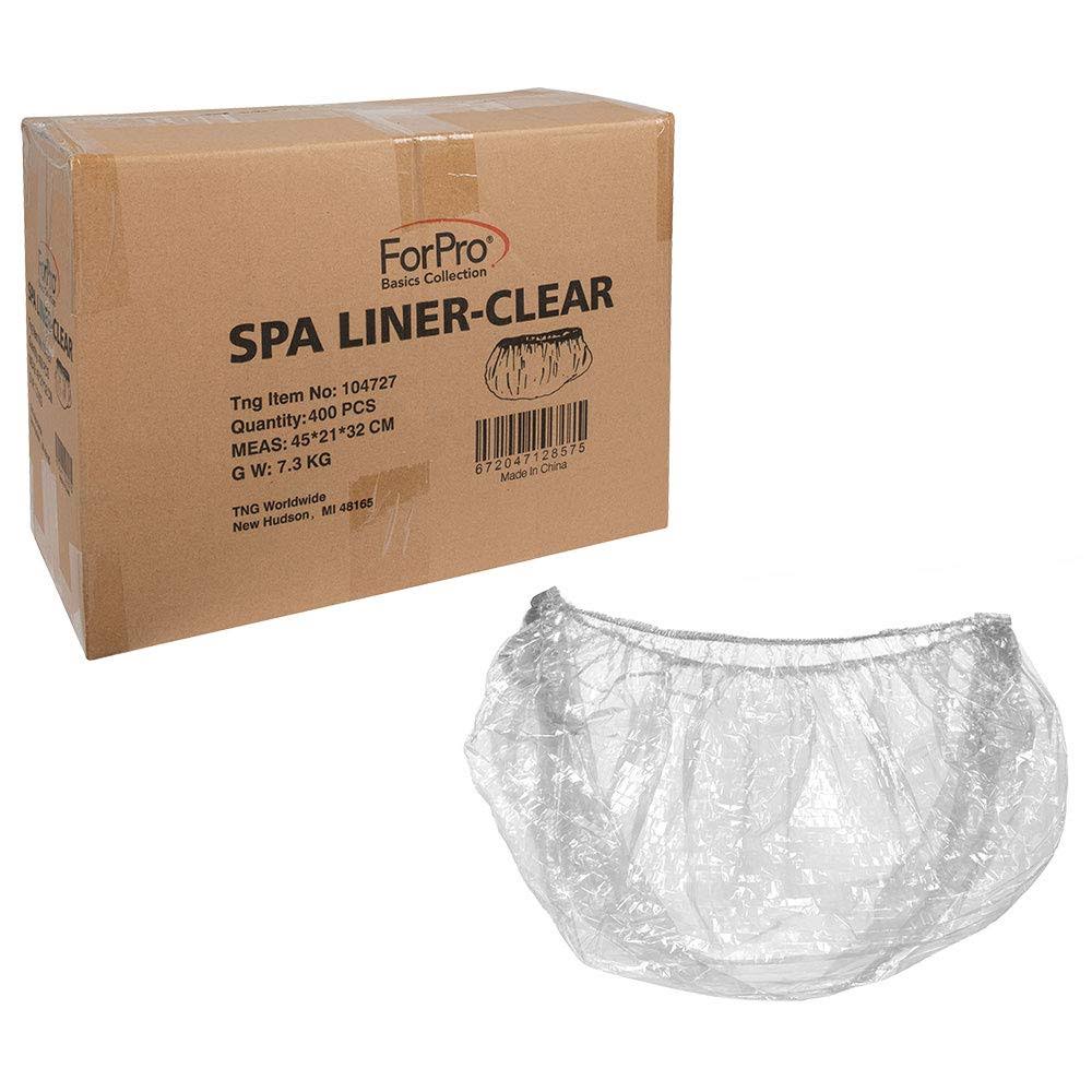 Disposable Pedicure Spa Liners, Clear E9290