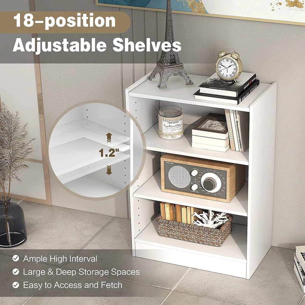 3-Tier Open Bookcase with Adjustable Shelves C99214