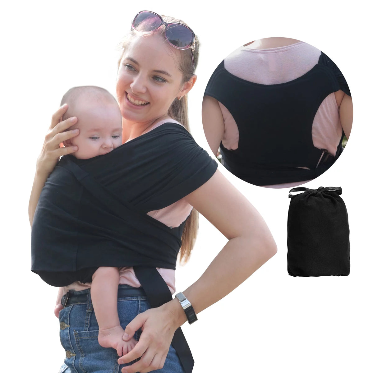 Organic Cotton Adjustable Baby Wrap Carrier Y104