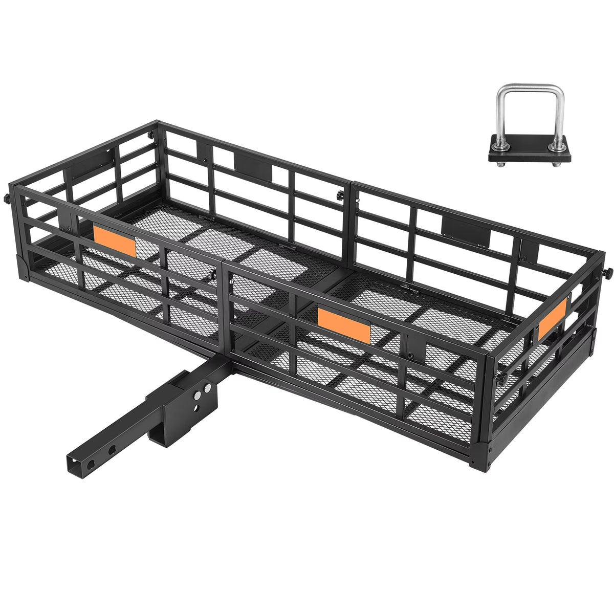 Folding Hitch Mount Cargo Carrier Rack 2" Receiver 500lbs W831948