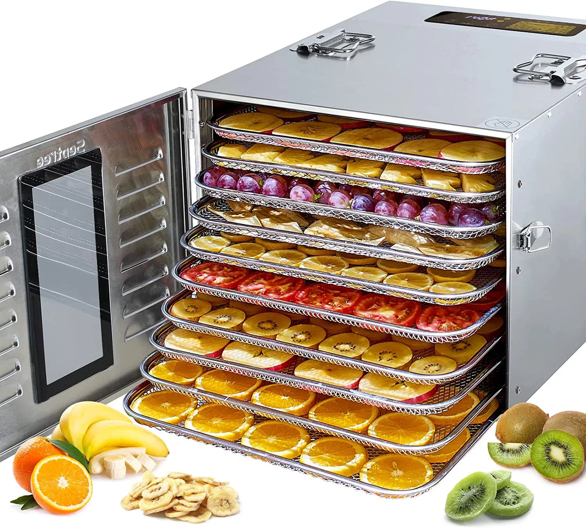 10 Trays Stainless Steel Food Dehydrator D47757
