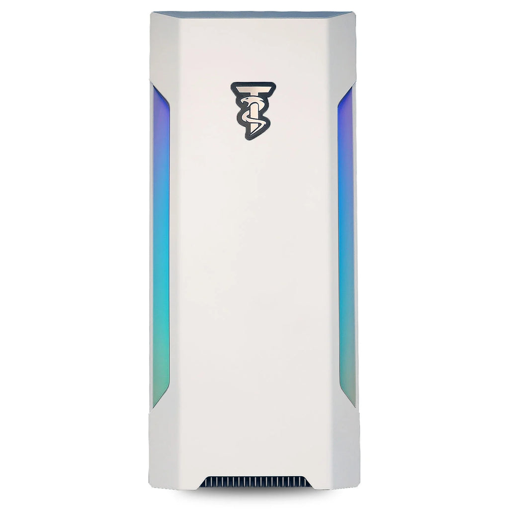 White AMD Ryzen 5 2600 NVIDIA RTX 3060 12GB 32GB DDR4 3200 RAM 1TB NVMe SSD Windows 11 Pro Gaming PC U136