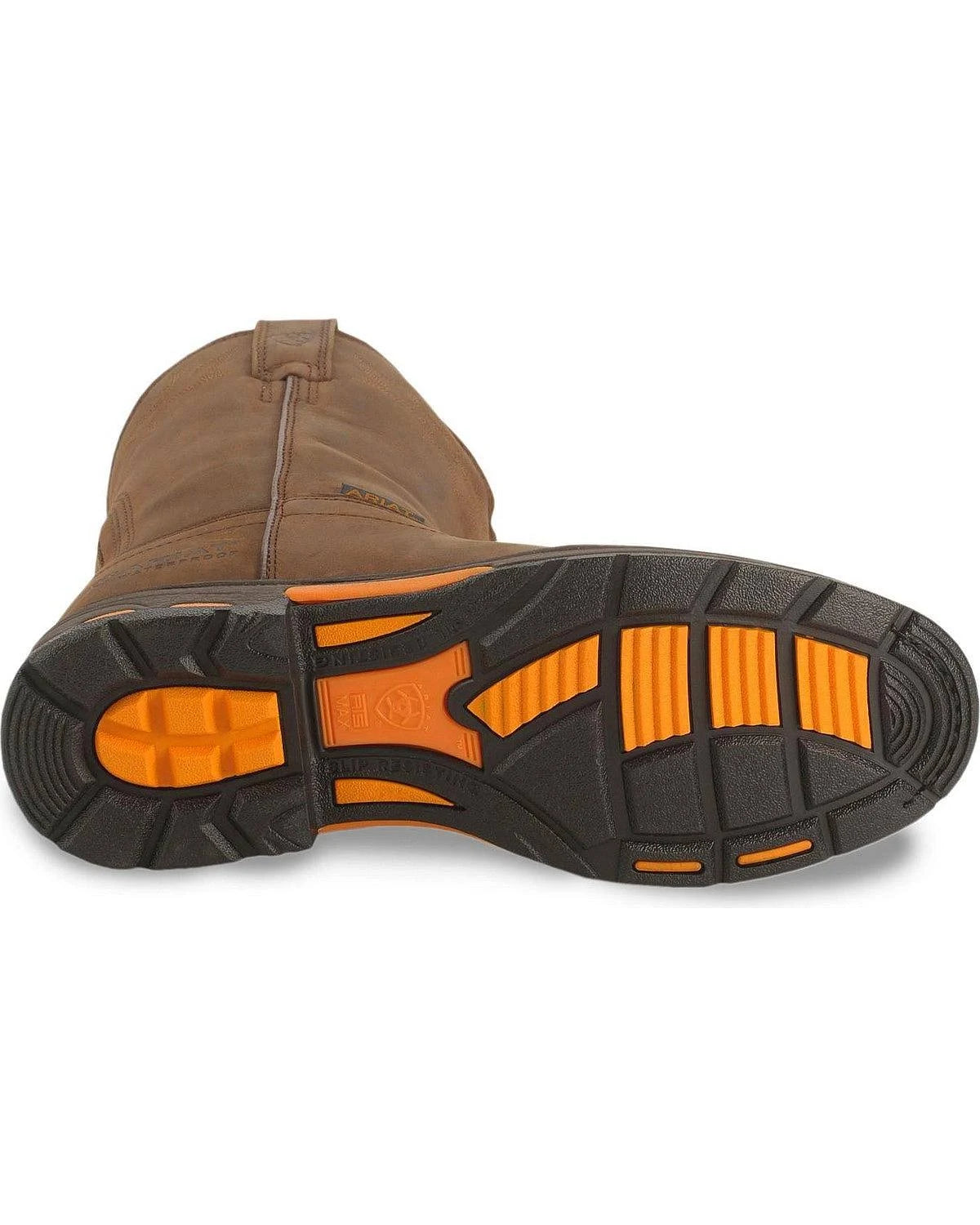 Brown Pull-On Work Boots T70846