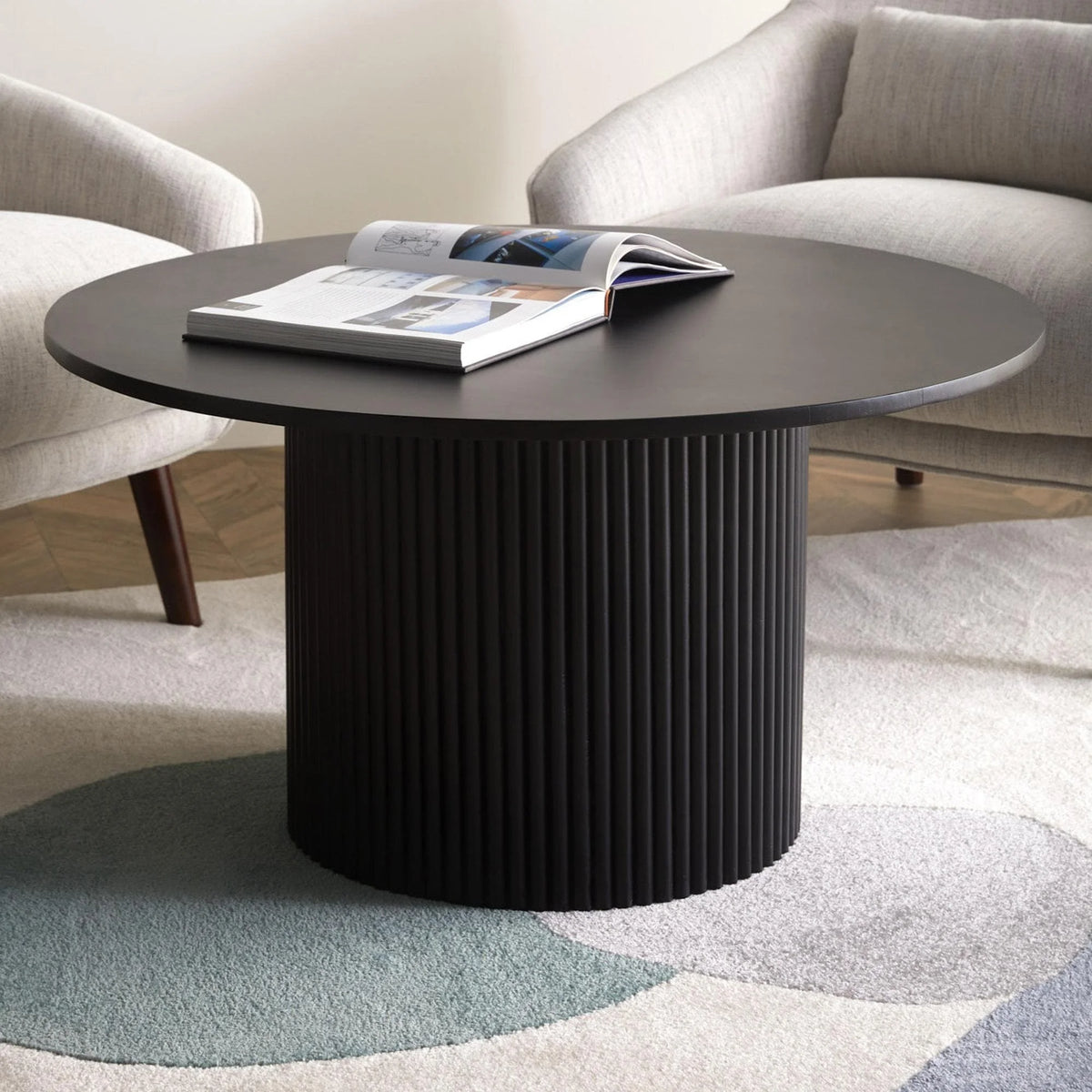 Black Round Coffee Table H63649