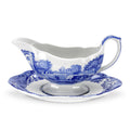 Blue Italian Sauce Boat and Stand J542857