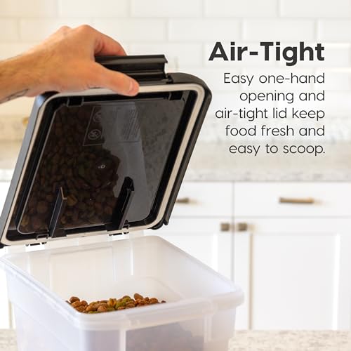 Airtight Pet Food Storage Container, 10 lbs, Translucent, BPA Free B5668