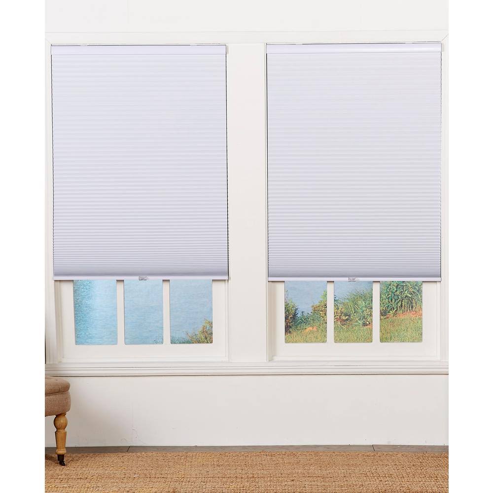 White Cordless Blackout Cellular Shade - 37.5 in. W x 84 in. L S4588