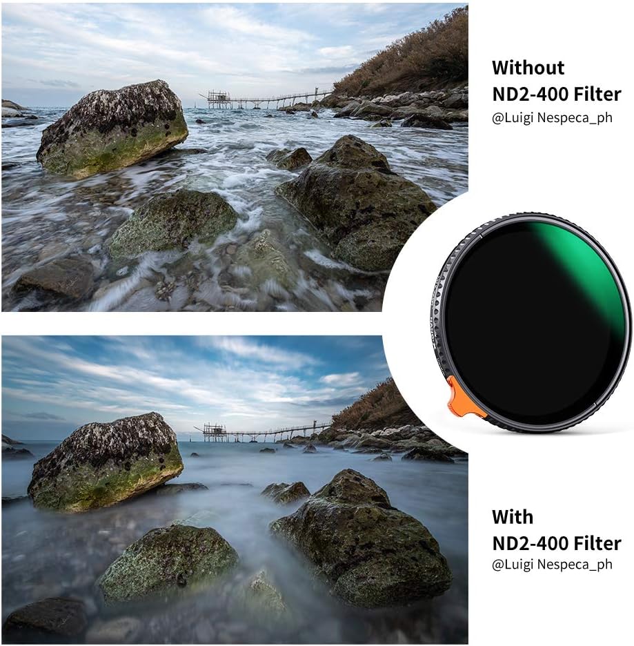 62mm Variable ND Filter ND2-ND400 Adjustable Neutral Density Filter T630528