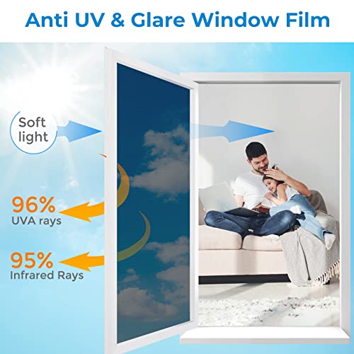 Black 23.6x78.7in Window Film L86371
