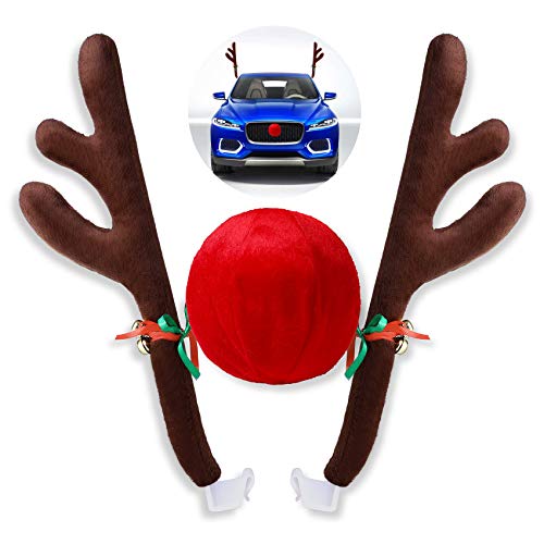 Christmas Car Decorations with Jingle Bells and Red Nose A803