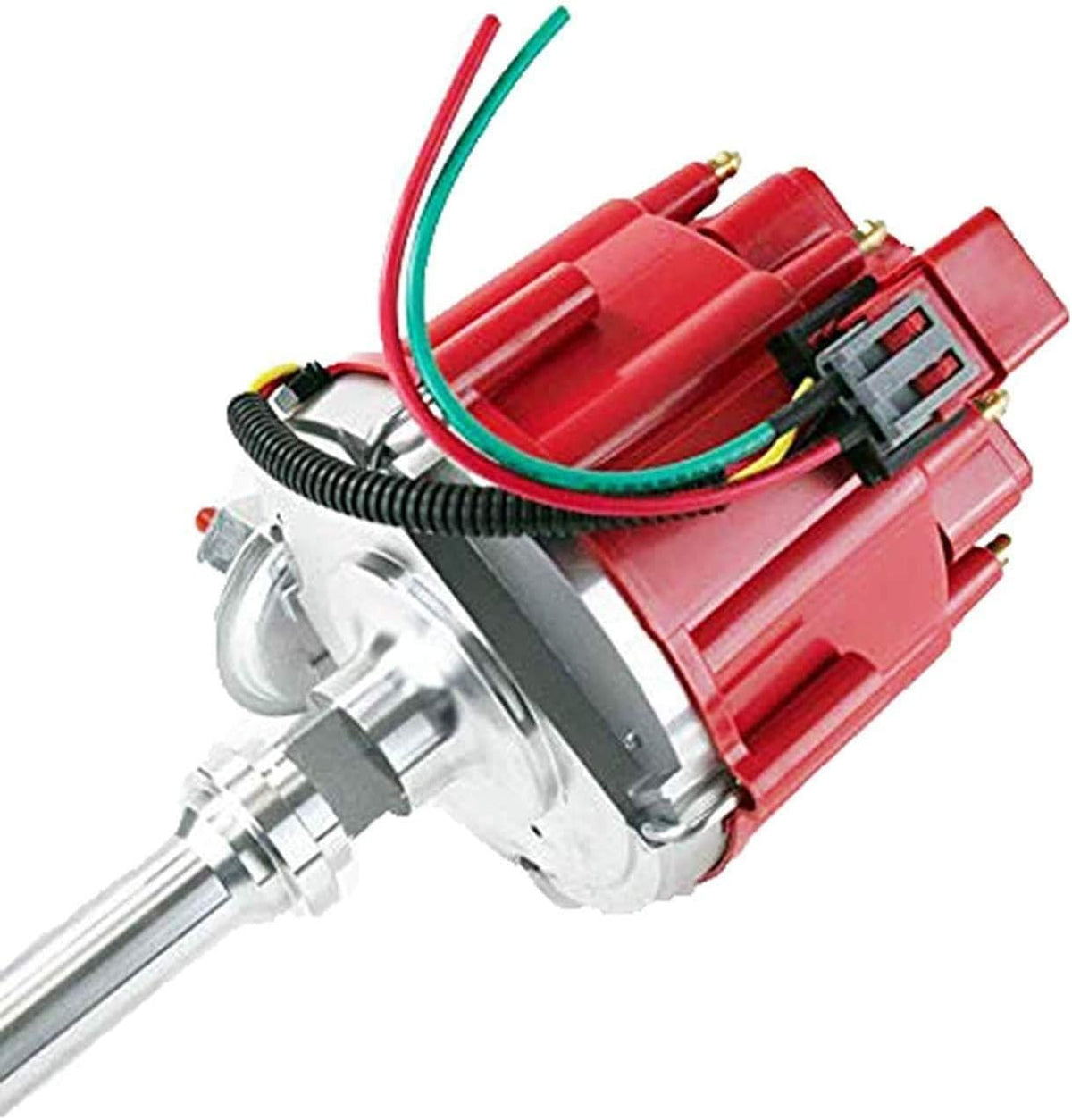 HEI Distributor, 8.0mm Spark Plug Wires, and Battery-Pigtail Harness Kit V823