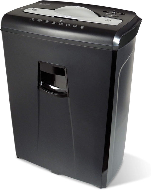 10-Sheet Micro-Cut Paper CD Credit Card Shredder with Pullout Basket T407