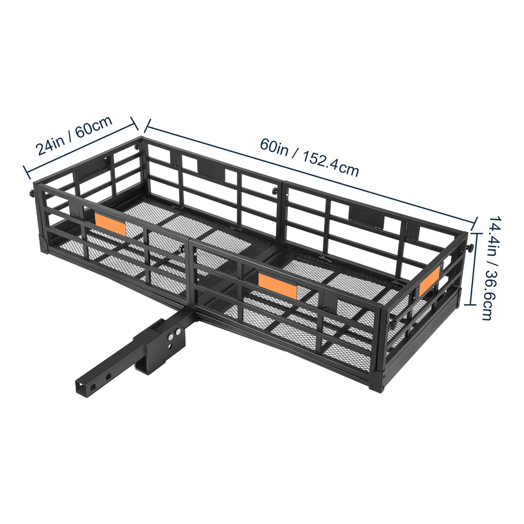 Folding Hitch Mount Cargo Carrier Rack 2" Receiver 500lbs W831948