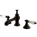 Oil Rubbed Bronze Widespread Lavatory Faucet with Brass Pop-Up I801