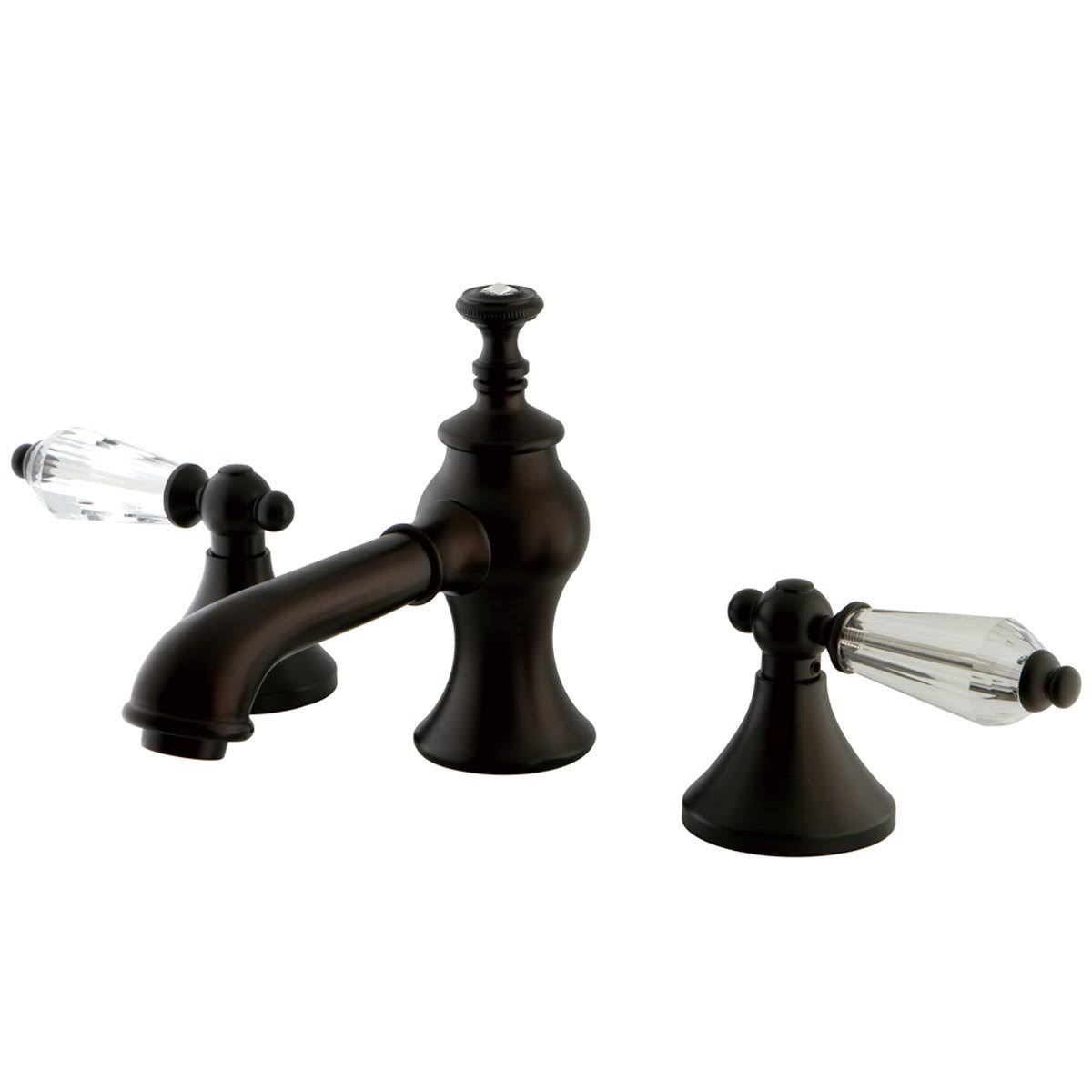 Oil Rubbed Bronze Widespread Lavatory Faucet with Brass Pop-Up I801
