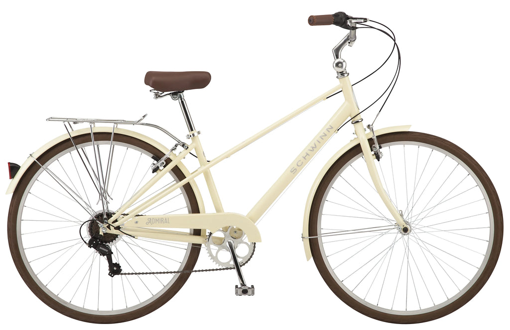 700c 7 Speeds Cream Hybrid Bike Q22557
